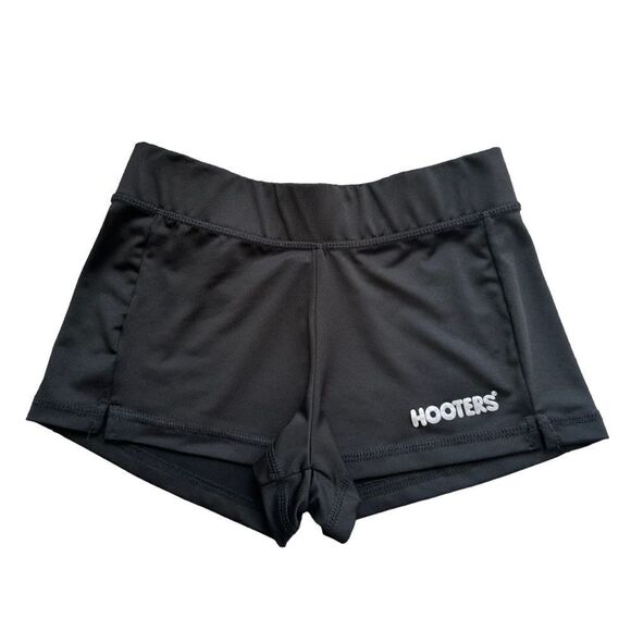 🔃Hooters Logo Black Waitress Uniform Shorts - Picture 1 of 5